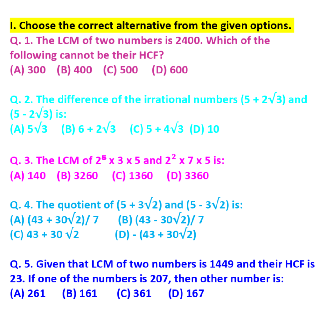 CH1 IMP QUES